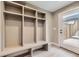 Functional mudroom with built-in storage and bench at 2008 Galapago, Denver, CO 80223