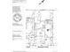 Detailed site plan of the property with dimensions, including the covered deck and three car garage at 3399 Backdrop Ct, Castle Rock, CO 80108