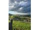 Scenic backyard view with a lush lawn, wooden fence, bird feeder, and a sprawling landscape at 6980 Fargo Trl, Littleton, CO 80125