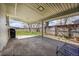 Back patio featuring fence and outdoor seating area at 7240 S Cherry Dr, Centennial, CO 80122