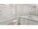 Bathroom with bathtub, toilet and single vanity at 15963 Syracuse St, Thornton, CO 80602