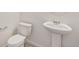 Clean and modern bathroom with pedestal sink at 15963 Syracuse St, Thornton, CO 80602