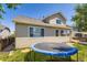 Expansive backyard with lush green grass, trampoline, perfect for outdoor activities at 16534 E Fire Fly Ave, Parker, CO 80134