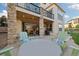 Outdoor patio area offers ample seating and a great space for entertaining with an open entrance to the living room at 15218 W La Salle Ave, Lakewood, CO 80228