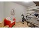 Functional office space with exercise equipment and storage solutions, perfect for work and wellness at 7790 S Homesteader Dr, Morrison, CO 80465
