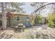 Rustic backyard with patio and picnic table at 2825 Elm Ave, Boulder, CO 80305