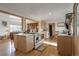 Kitchen with island, stainless steel appliances, and open layout at 2825 Elm Ave, Boulder, CO 80305