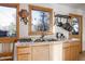 Kitchen sink and granite countertop with view to backyard at 2825 Elm Ave, Boulder, CO 80305