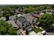 Aerial view of a charming neighborhood featuring well-manicured lawns and diverse architectural styles in a mature setting at 8065 Clay St, Westminster, CO 80031