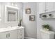 Well-lit bathroom with white vanity, modern fixtures, and decorative elements for a fresh feel at 8065 Clay St, Westminster, CO 80031