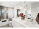 Stylish bathroom with double sinks, large mirror, and a separate shower/tub at 3540 Pecos St, Denver, CO 80211