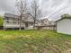 Spacious backyard with grass and mature trees at 11851 Elm Dr, Thornton, CO 80233