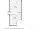 Basement floorplan featuring a large room and a utility area for potential storage or workspace at 11851 Elm Dr, Thornton, CO 80233