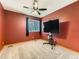 Bedroom features carpet, a ceiling fan, and neutral walls at 11851 Elm Dr, Thornton, CO 80233