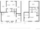 Combined first and second floor plan showcasing the layout, including the garage, living room, kitchen, and bedroom at 19709 Rosewood Ct, Parker, CO 80138