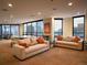 Common area with seating and city views at 1625 Larimer St # 1001, Denver, CO 80202