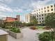 Community courtyard with landscaping and seating at 1625 Larimer St # 1001, Denver, CO 80202