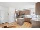 Modern kitchen with stainless steel appliances and island at 21792 Silver Meadow Ln, Parker, CO 80138