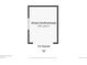 Floor plan of unfinished storage shed space with dimensions and arrow to home at 7075 Welch Ct, Arvada, CO 80004