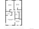 Third floor plan featuring bedrooms, primary bedroom, walk in closet, hall, and baths with dimensions at 5682 N Galena St, Denver, CO 80238