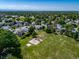 Aerial view of the community park featuring a playground, green space and surrounding homes at 18159 E Crestline Cir, Centennial, CO 80015