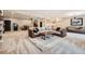 Large finished basement with carpet, recessed lighting, and spacious seating area at 8280 Bannock Dr, Larkspur, CO 80118
