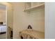 Built-in desk in the closet for a study area at 6380 S Boston St # 111, Greenwood Village, CO 80111