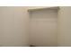 Empty closet with hanging rack and shelf at 6380 S Boston St # 111, Greenwood Village, CO 80111