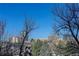 Scenic view of the city skyline and lush trees at 6380 S Boston St # 111, Greenwood Village, CO 80111