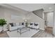 Bright living room showcasing a comfortable seating arrangement and stylish, modern design at 23615 E 5Th Pl, Aurora, CO 80018
