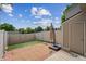 Small backyard with concrete pavers and privacy fence at 9679 W Chatfield Ave # C, Littleton, CO 80128