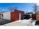 Detached garage and alley access providing parking and storage space in the backyard at 4729 W 32Nd Ave, Denver, CO 80212