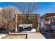 Cozy pergola with comfortable seating, perfect for relaxing and enjoying the outdoors at 4729 W 32Nd Ave, Denver, CO 80212
