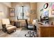 Bright, airy office space with a computer, natural light, and comfortable seating to help focus and productivity at 24045 High Meadow Dr, Golden, CO 80401