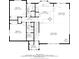 Detailed floor plan showcasing the home's layout, including bedrooms, bathrooms, living room, and kitchen at 11222 Conifer Mountain Rd, Conifer, CO 80433