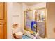 Bathroom has a shower and toilet at 5185 E Weaver Dr, Centennial, CO 80121