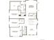 Second floor plan featuring four bedrooms, including an owner's suite, three bathrooms and a loft at 9051 Telluride Ct, Commerce City, CO 80022