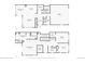 Detailed floor plan showcasing the layout of the home's two floors, including room dimensions at 606 E Dry Creek Pl, Littleton, CO 80122