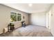 Bedroom with carpet, windows, decor and side table at 1140 Magic Lamp Way # 4, Monument, CO 80132