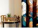 Charming decor detail with Gathering sign, plant, and floral curtains at 1140 Magic Lamp Way # 4, Monument, CO 80132