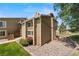 Exterior home view, showing patio and landscaping at 1140 Magic Lamp Way # 4, Monument, CO 80132