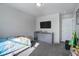 Bedroom with a double bed and a dresser at 28418 E 8Th Pl, Watkins, CO 80137