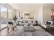 Inviting living room with a comfortable sofa, stylish armchairs, and large windows providing natural light at 2038 S Columbine St, Denver, CO 80210