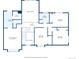Upstairs floor plan showcasing the primary bedroom, bedrooms, walk-in closets and bathrooms at 6213 S Lima Way, Englewood, CO 80111