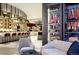 Elegant restaurant with seating, open kitchen views, and meat display at 1133 14Th St # 4150, Denver, CO 80202