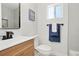 Contemporary bathroom with sleek vanity, modern fixtures, and a tiled shower at 1023 Hooker St, Denver, CO 80204