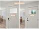 Innovative switchable smart glass door feature transitions from frosted for privacy to clear for natural light at 1023 Hooker St, Denver, CO 80204