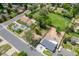 A bird's eye view displays the property, showcasing its location and neighborhood within a serene setting at 5573 S Huron St, Littleton, CO 80120