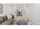 Basement office with modern desk, decor, and comfortable seating at 5573 S Huron St, Littleton, CO 80120