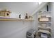 Closet with shelving and a clothing rod for optimized storage at 8721 E 23Rd Ave, Denver, CO 80238